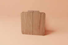 Charger l'image dans la galerie, Bouton Demi Carré en chêne massif (massive oak) de 60 à 100mm de côté / 2,36" à 3,93"