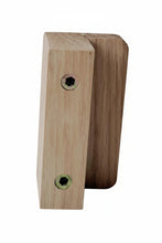 Charger l'image dans la galerie, Bouton Demi Carré en chêne massif (massive oak) de 60 à 100mm de côté / 2,36" à 3,93"