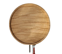 Charger l'image dans la galerie, Etagère murale circulaire en chêne massif (massive oak) diamètre 160mm (6,3")