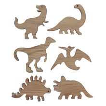 Charger l'image dans la galerie, Bouton de meuble Thème "Les Dinosaures"en chêne massif