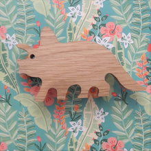 Charger l'image dans la galerie, Bouton de meuble Thème "Les Dinosaures"en chêne massif