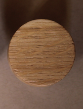 Charger l&#39;image dans la galerie, Bouton rond Poignée de meuble en chêne massif (massive oak) diamètre 40mm / 1,57&quot;
