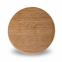 Charger l'image dans la galerie, Bouton rond Poignée de meuble en chêne massif (massive oak) diamètre 60mm / 2,36"
