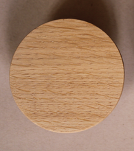 Charger l'image dans la galerie, Bouton rond ou Patère dessous courbe en chêne massif (massive oak) diamètre 60, 80mm ou 100mm/2.36",3,15"ou 3,93"