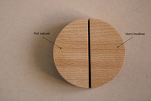 Charger l'image dans la galerie, Bouton Demi Lune en hêtre massif (massive beech) diamètre de 60 à 120mm / 2,36" à 4,72"