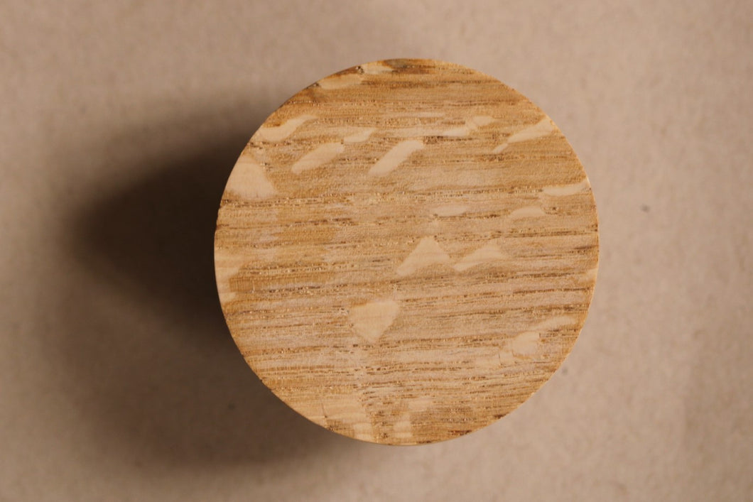 Bouton rond ou Patère dessous courbe en chêne massif (massive oak) diamètre 60, 80mm ou 100mm/2.36