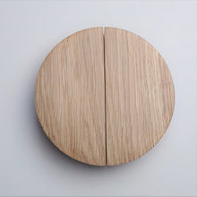 Charger l'image dans la galerie, Bouton Demi Lune  en chêne massif (massive oak) diamètre de 60 à 150mm / 2,36" à 5,9"