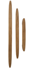 Charger l'image dans la galerie, Poignée effilée en chêne massif (massive oak) longueur 200mm à 400mm / 7,87" to 15,75"