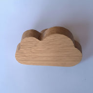 Patere ou Bouton de meuble Nuage en chêne