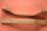 Poignée plate en chêne massif (massive oak) longueur 250mm / 9,84