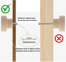 Charger l&#39;image dans la galerie, Bouton de meuble Coeur peint
