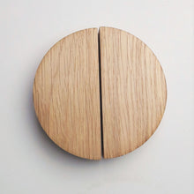 Charger l&#39;image dans la galerie, Bouton Demi Lune  en chêne massif (massive oak) diamètre de 60 à 150mm / 2,36&quot; à 5,9&quot;
