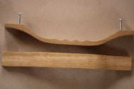 Poignée plate en chêne massif (massive oak) longueur 250mm / 9,84